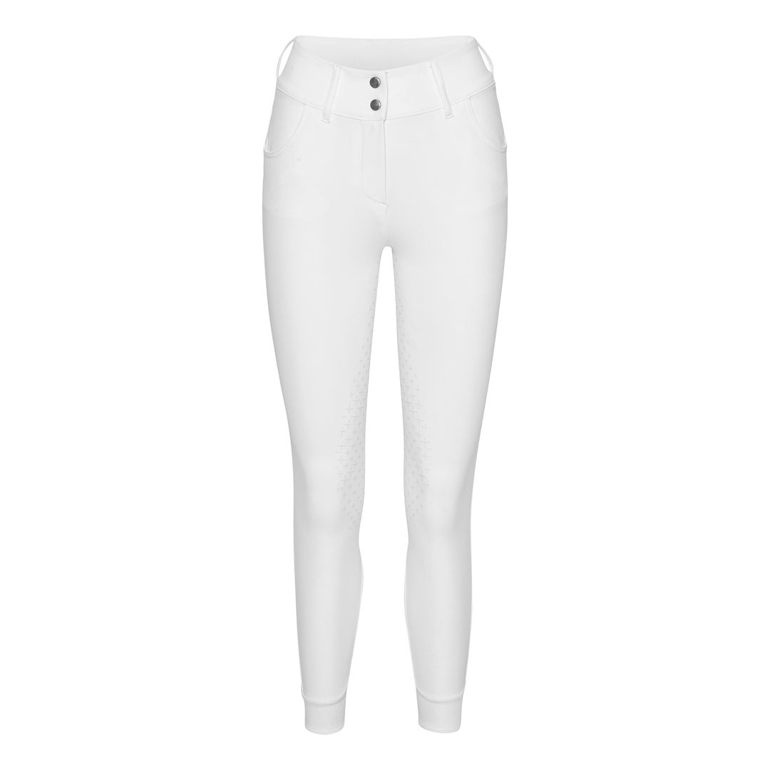 Trolle Project New Star Cut High Waist ridebukser med Full Grip Hvid 38=34