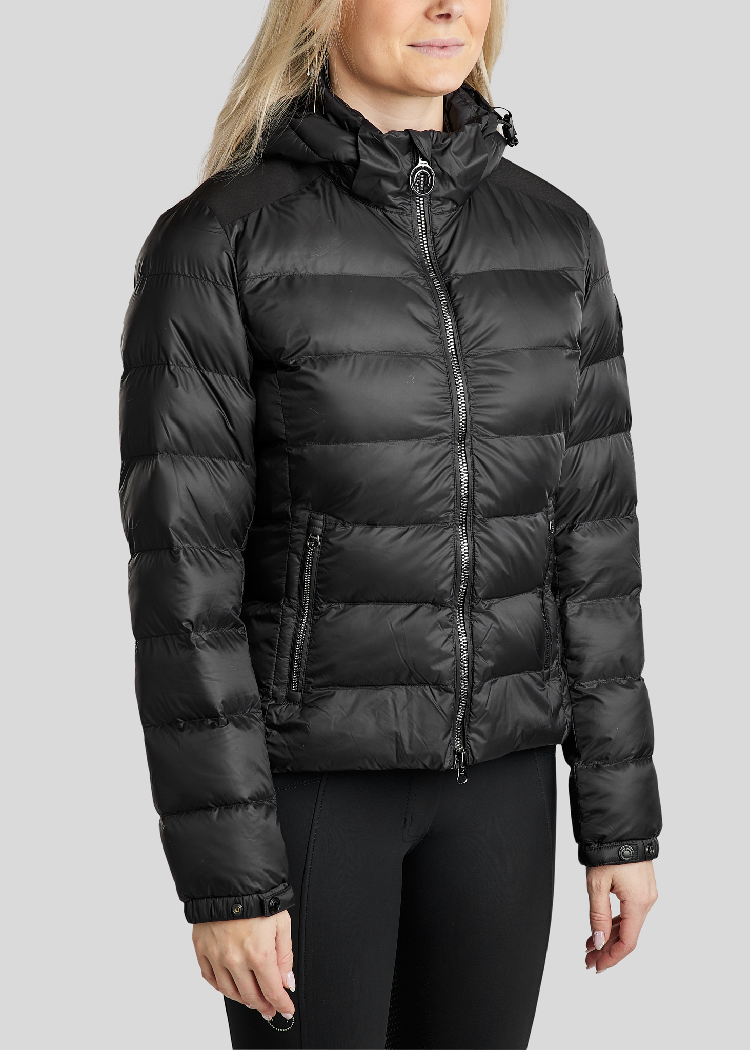 Monta kort dyne vinterjakke Refined Sort L