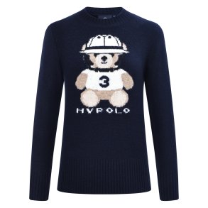 HV Polo Strik Bluse Teddy Navy