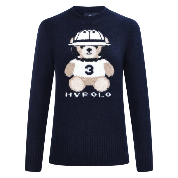 HV Polo Strik Bluse Teddy Navy