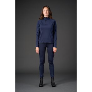 Equipage Redmond lang�rmet ridebluse med half-zip � Navy