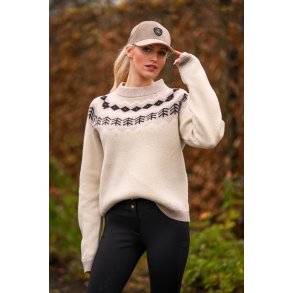 Cavallo Uld Strik bluse Cavaldena Sand