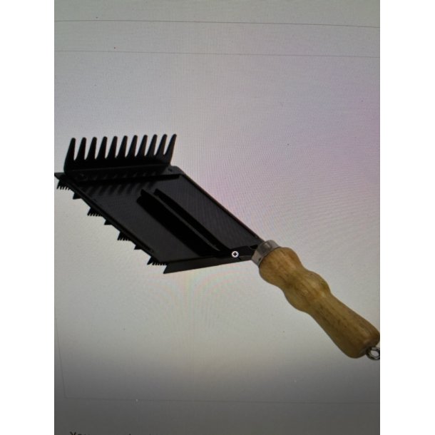 Metal strigle med h�ndtag