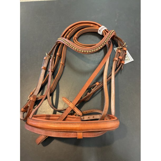 RC Trense med Diamant pandeb�nd Tan Farvet