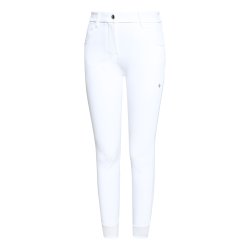 Trolle Project Dame Ridebukser med Kn� Grip Hvid