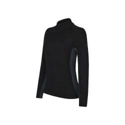 Trolle Project Technical Half Zip Merino Strik Sort  