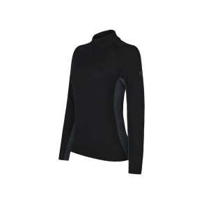 Trolle Project Technical Half Zip Merino Strik Sort  