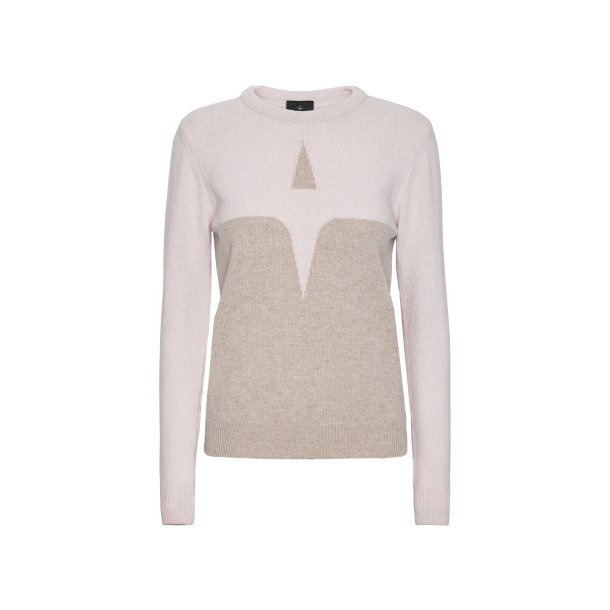 Trolle Prject Cashmere &amp; Wool Star Logo crew Strik