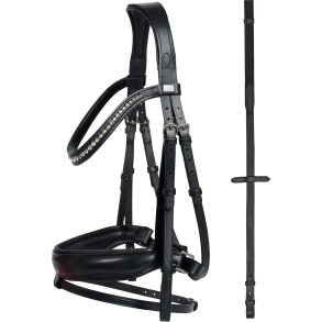HorseGuard Cryll III trense komb. nsebnd & tilbagetrk 